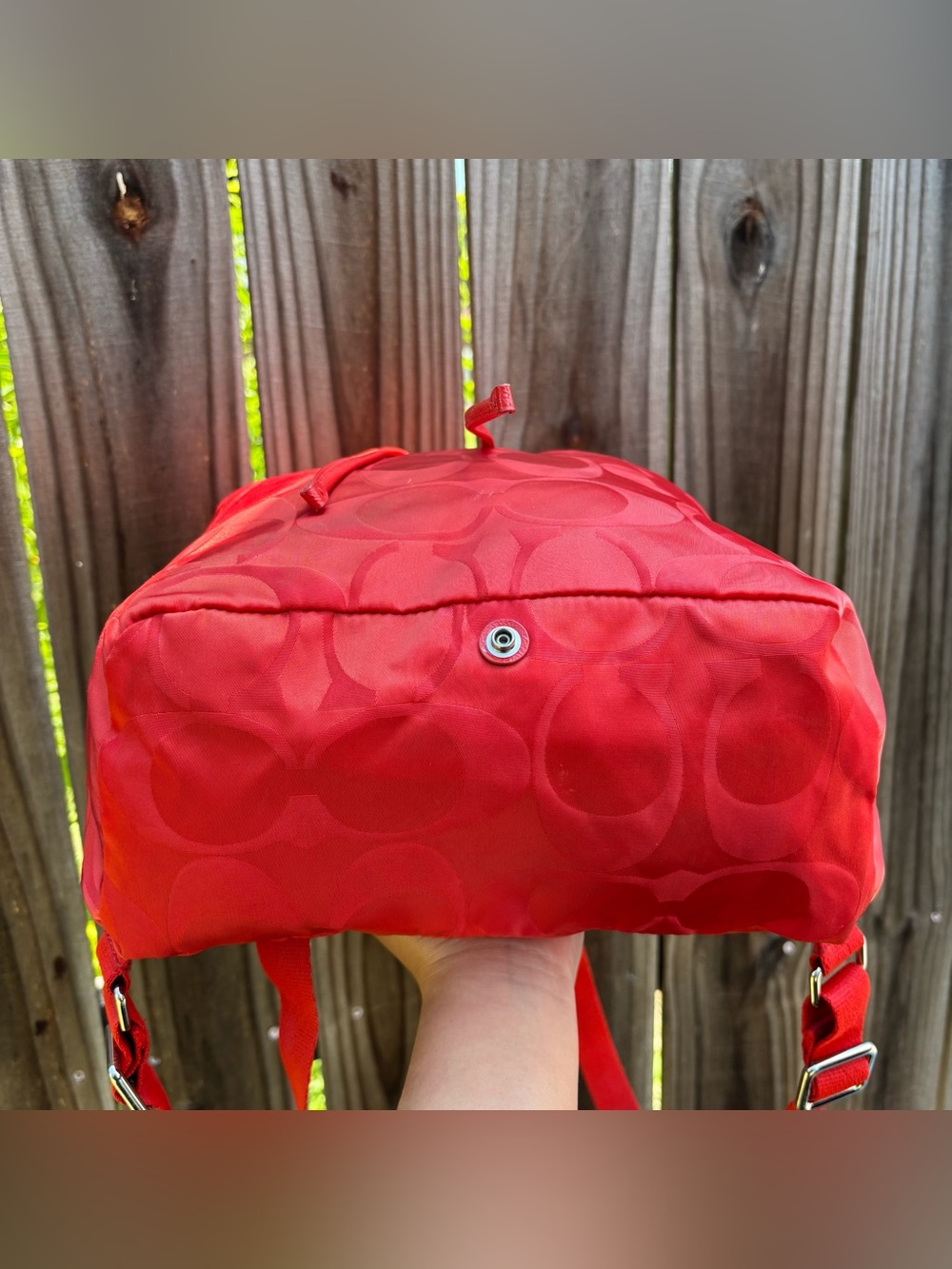 Coach backpack red🎒 - Picture 5 of 9